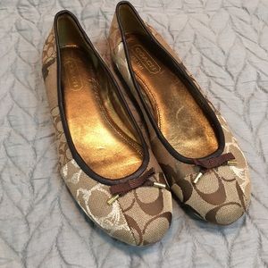 Coach Brown Flats Size 6