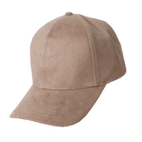 Red & Moon Accessories - Tan Vegan Suede Baseball Cap