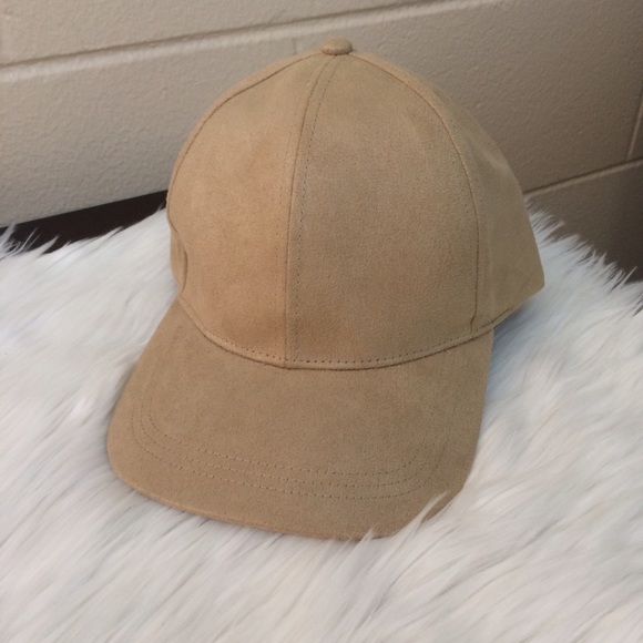 Tan Vegan Suede Baseball Cap - Picture 2 of 3
