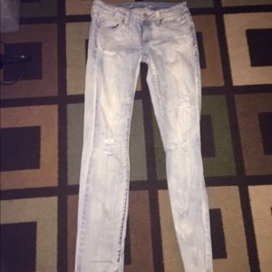 Hole, boot cut jeans from American Eagle