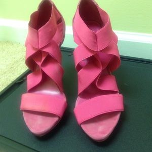 Zara Pink Suede Sandals!!