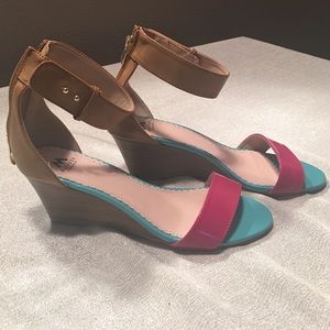 Color block sandals