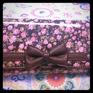 Cute Brown Floral Wallet