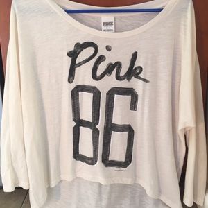 Flowy cream colored shirt (pink brand)