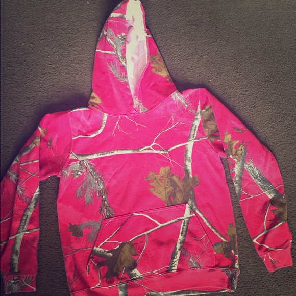 Pink camo hoodie!