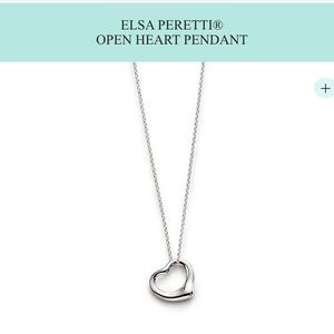 Tiffany Elsa Perreti open heart pendant