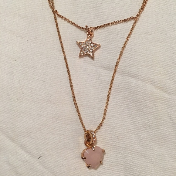 Heart and star necklace