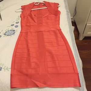 Light pink/ salamander dress  French Connection