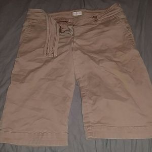 Khaki dress capris
