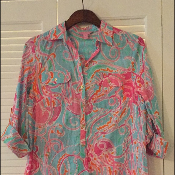 Lilly Pulitzer Captiva Tunic Sz. XS Jbj