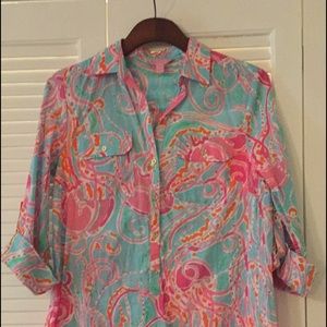 Lilly Pulitzer Captiva Tunic Sz. XS Jbj