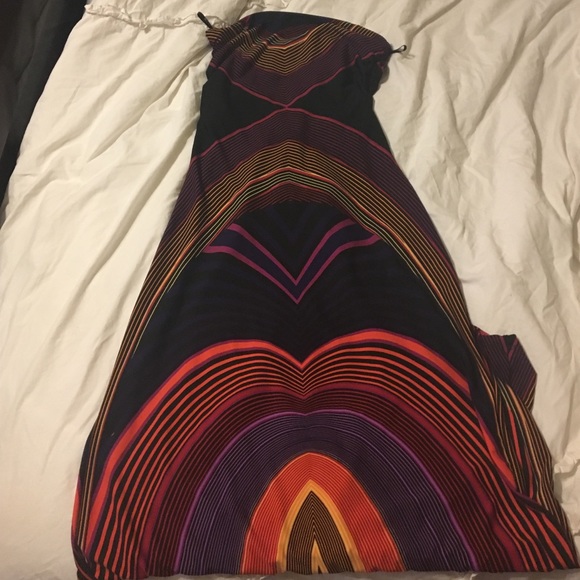 Bright colored maxi dress