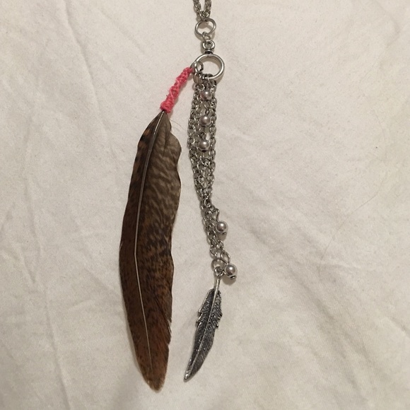 Feathered necklace