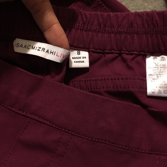 Maroon pants size 8 - Picture 3 of 4
