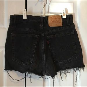 Levi's high waisted cutoff shorts