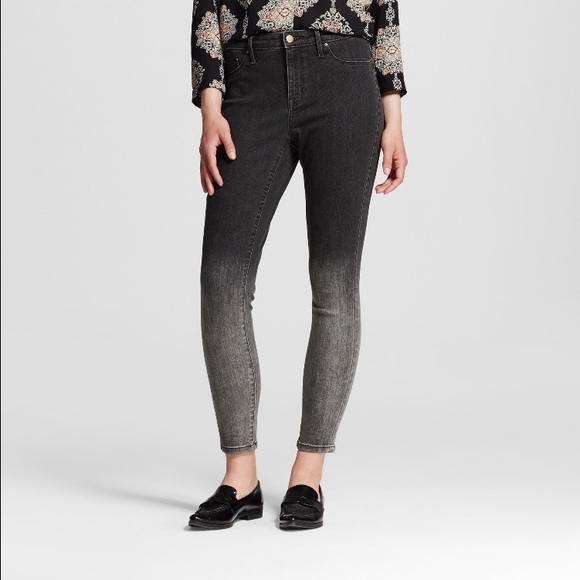 Dark grey denim with fade