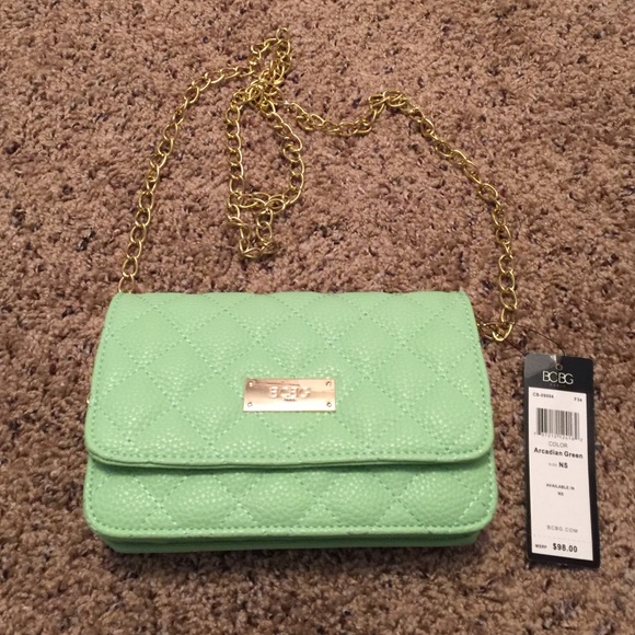 NWT! ✳️ Arcadian Green Crossbody Bag w/ Gold Chain