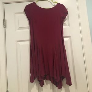 Maroon Flowy Dress