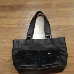 Gap Black Leather Tote