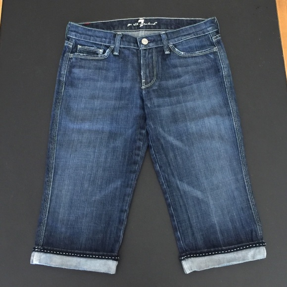 7 For All Mankind Crop Jeans Sz 27 - Picture 2 of 3