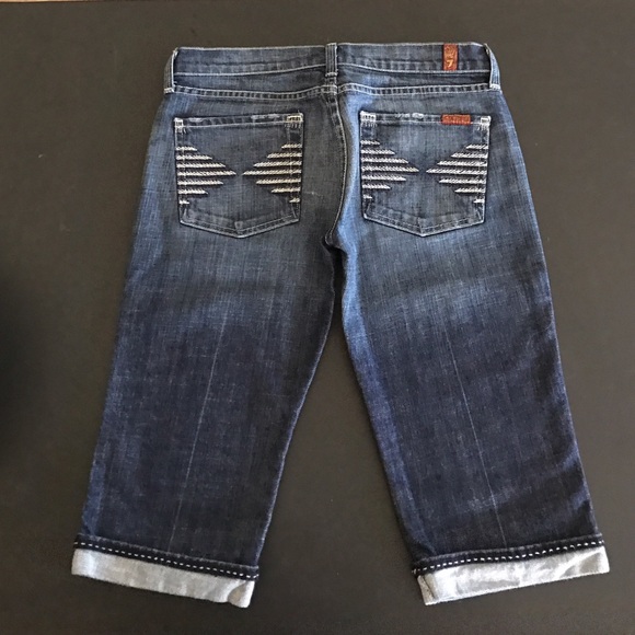 7 For All Mankind Denim - 7 For All Mankind Crop Jeans Sz 27