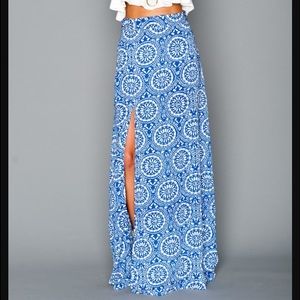 Show Me Your MuMu Mick Slit Maxi Skirt