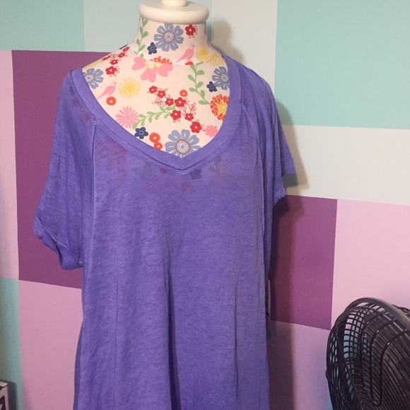 Purple Calvin Klein athletic top