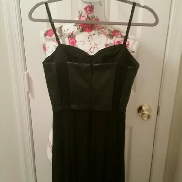 BCBG Maxazria High-Low Leather Bouistier Dress - Picture 4 of 4