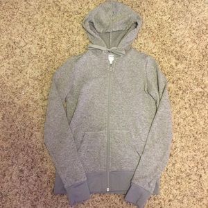 Gray fuzzy sweatshirt