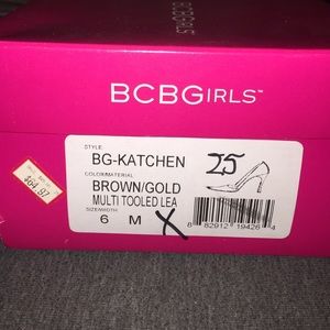 Brown/Gold BCBGirl high heels