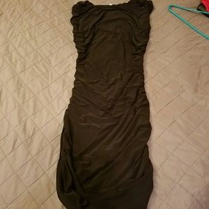 Form fitting little black dress