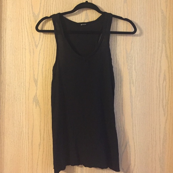Black tank top