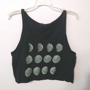 Brandy Melville moon crop top