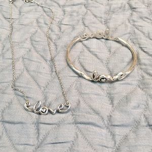 Brighton LOVE Necklace and Bangle