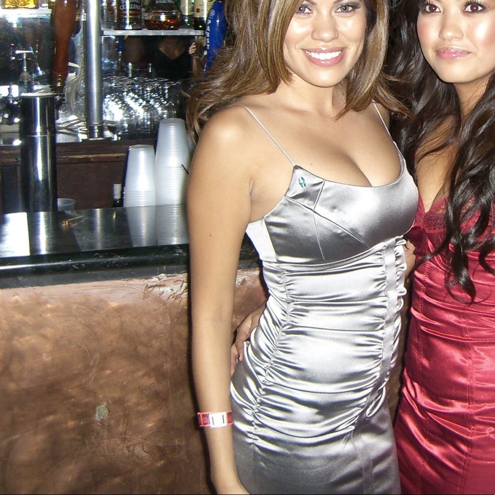 Nicole  Miller silver dress