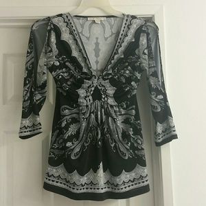 Cold shoulder top from Boston Proper.