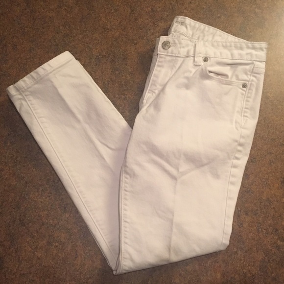 Ann Taylor Loft White Jeans