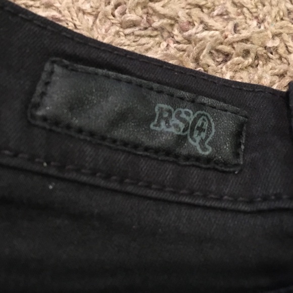 Maroon and Black jeggings - Picture 2 of 3