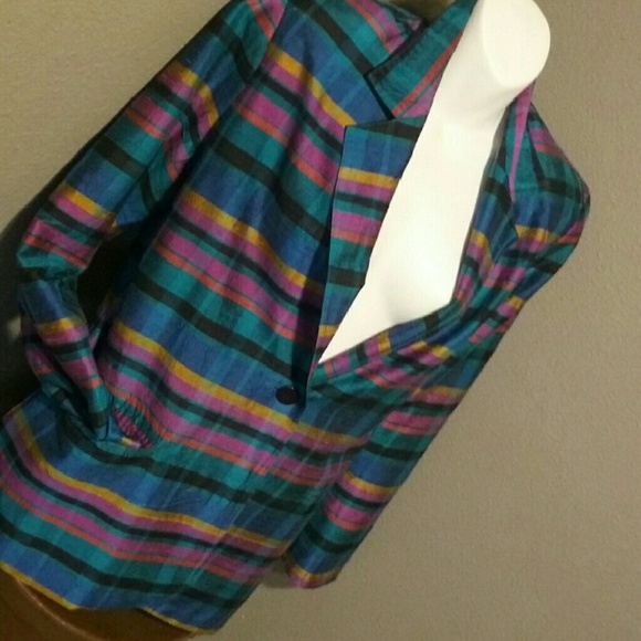 100% silk Regina Porter blazer EUC XS & FREE top! - Picture 6 of 6
