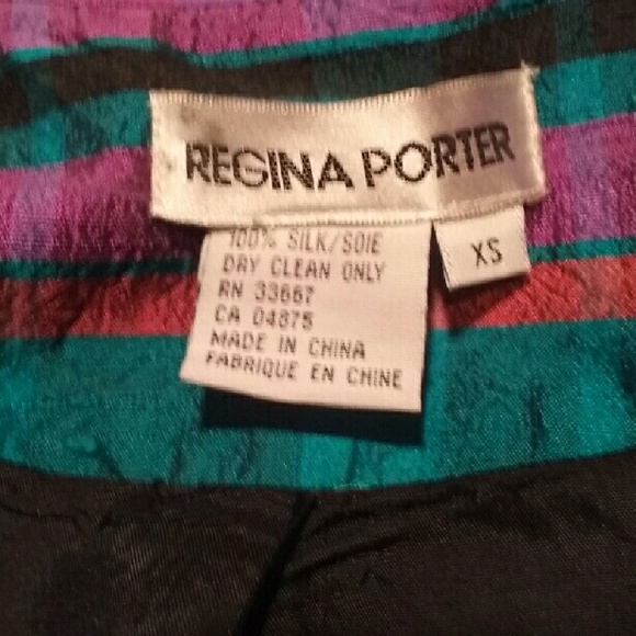 100% silk Regina Porter blazer EUC XS & FREE top! - Picture 4 of 6