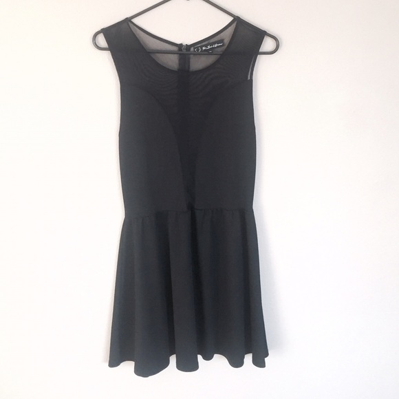 For Love & Lemons classic mesh black dress