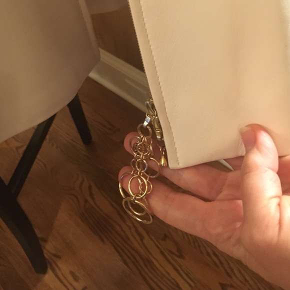 St. John sport, ivory Leather coat BRAND NWT - Picture 3 of 4