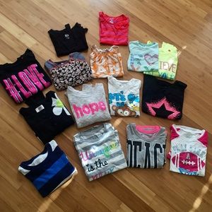Lot of Girls Tops:Justice,Roxy,Old Navy
