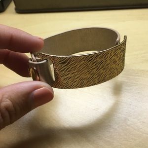 Gold cuff bracelet
