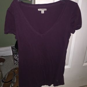 american eagle purple v neck