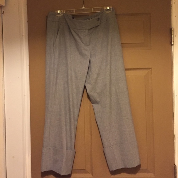 The Limited cuff gray dress capris Size 12.