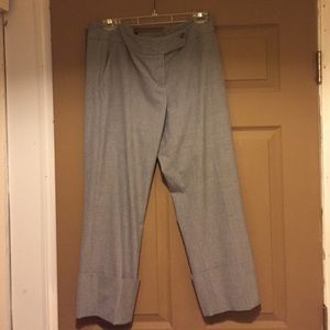 The Limited cuff gray dress capris Size 12.