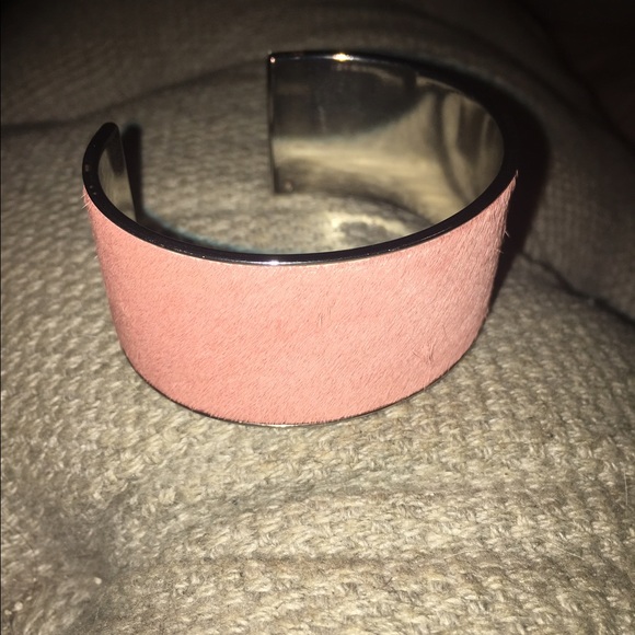 NWOT Express Pink Calf Hair Bracelet