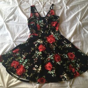 Cute flower print dress