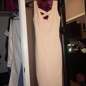 Baby pink formal dress